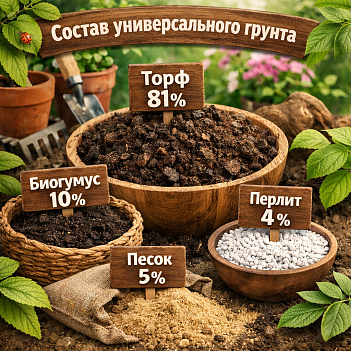 Грунт универсальный 50л ЖИВАЯ ЗЕМЛЯ (TERRA VITA)