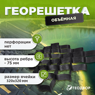 Объемная георешетка 320/75 (23) без перфорации