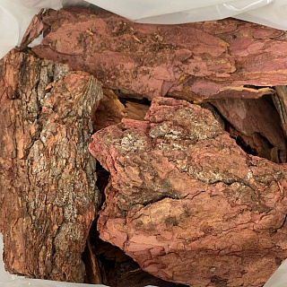 Мульча лиственницы большая (более 10 см), 60 л. в мешке