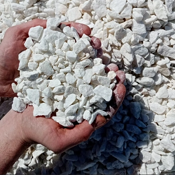 Крошка "Мрамор белый" 10-20 (10кг)