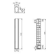 Лоток водоотводный Standart пласт. h. 135